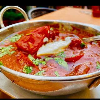 Rogan Gosh With King Prawns/Langostinos Rogan 