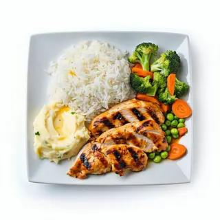 Plato Combinado De Pollo Grande