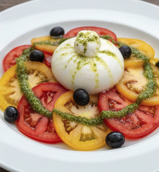 Ensalada De Tomate Con Burrata
