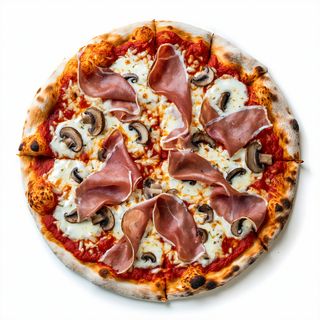 Pizza prosciutto-e funghi