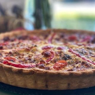 Quiche chorizo