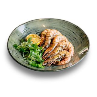 Creveți Black Tiger cu unt și verdețuri