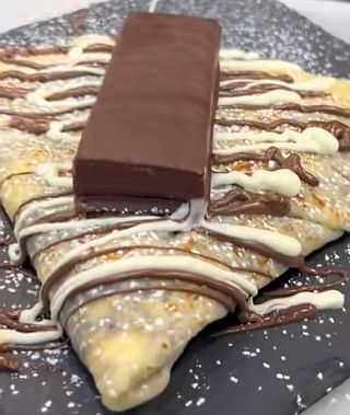 Crêpes con Nutella Ferrero, Nutella bianca e Kinder pingui
