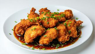 Carne de pui crocante cu sos