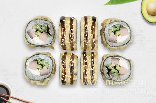 Рол темпура з вугрем (230г)