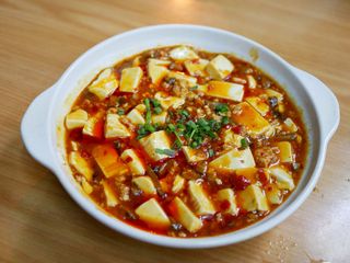 Tofu w sosie czewronym curry