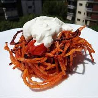 Spaghetto all’assassina con rape