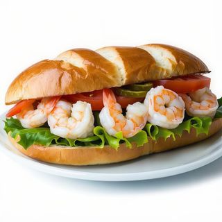 Bocadillo De Gambas Con Alioli