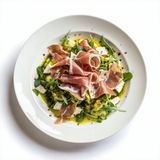 Ensalada De Queso De Cabra y jamón