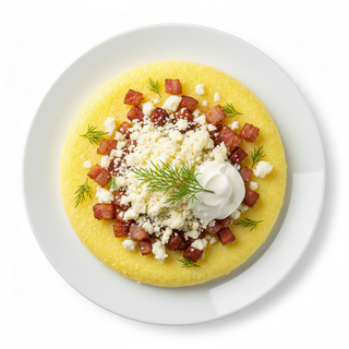 Mămăliguța cu brânză de burduf