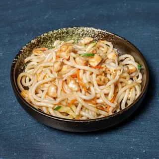 Spaghetti Wudong con pollo