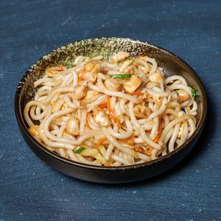 Spaghetti Wudong con pollo