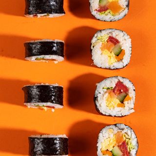 Кимпаб с лососем