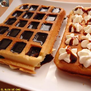 Gofre con crema