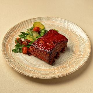 Свинні реберця під соусом соусом BBQ 