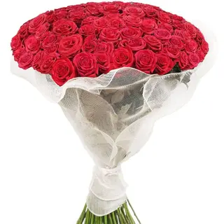 Buchet cu 51 trandafiri rosii „Declarația Iubirii”