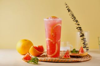 Grape fruit - fresh fruit tea