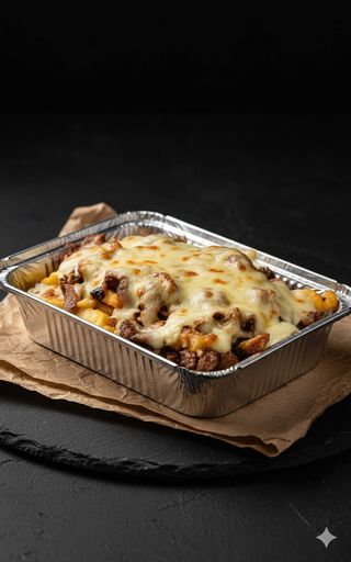 Kebab Con Patatas Gratinadas