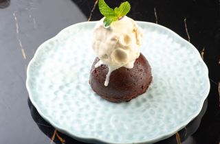 Brownie with icecream