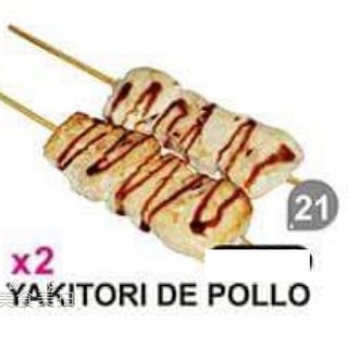 21.Yakitori de Pollo (2 uds.)