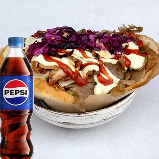 Bułka kraftowa standard +Pepsi 0,5l