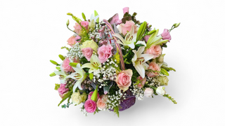 Svečana korpa s cvećem LUX