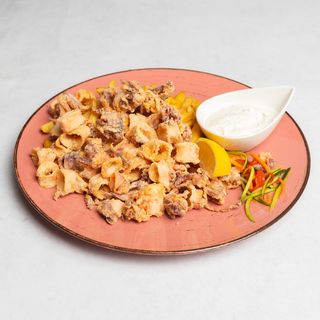 Lignje frigane i pomfrit