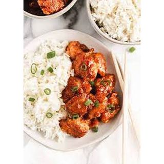 Sweat And Sour Chicken + Chicken Rice+350ml Soda