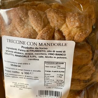 Intorchiata con mandorle zuccherato 