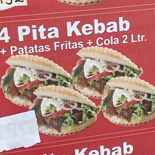 6. Menú 4 Pita Kebab