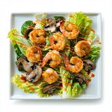 ENSALADA CRUJIENTE DE GAMBAS