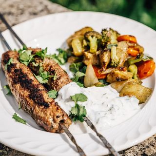 Brochette viande hachée