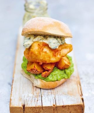 Jollof Burger With Fish (Available Only On Mondays)
