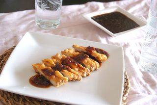 Pollo con salsa de ajo