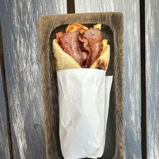 Halloumi Bacon wrap