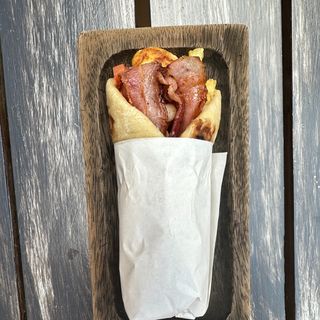 Halloumi Bacon wrap