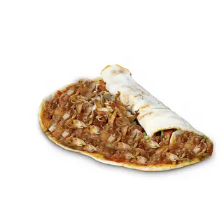 Pizza Turca Sólo Carne Con Queso Y Huevo