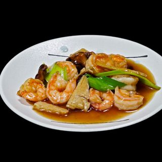 424 Gamberi bambù e funghi