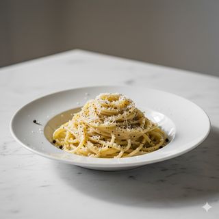 Spaghetti cacio e pepe
