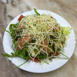 Салат "Цезарь" с сёмгой