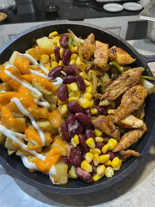 Fajitas & Patatas Escalope poulet