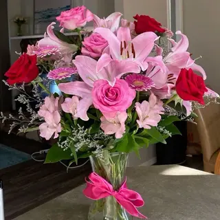 Vase de fleurs mélange 