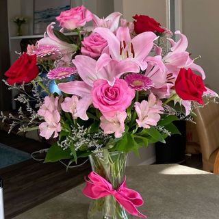 Vase de fleurs mélange 