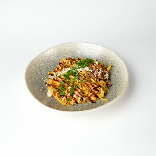 Udon with chicken and vegetables