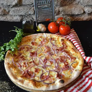 Pizza Carbonara Blanca (35 Cm.)