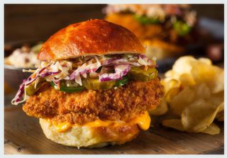 Hamburguesa cheddar chicken