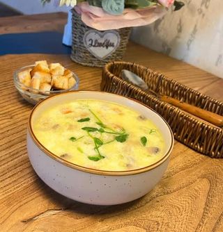 Сырный крем суп 