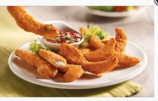 12b. Tiras de pollo frito (6 pzs.)