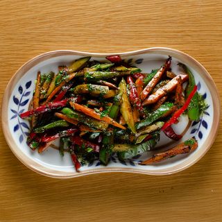 Микс печени зеленчуци с песто