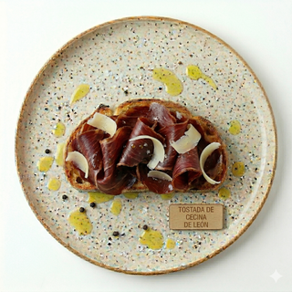 Tostada De Cecina De León